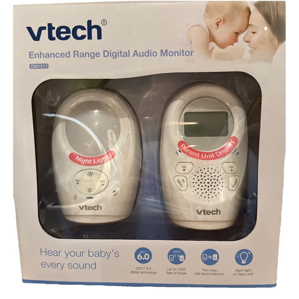 VTech‎ DM1211 Enhanced Range Digital Audio Monitor New In Box